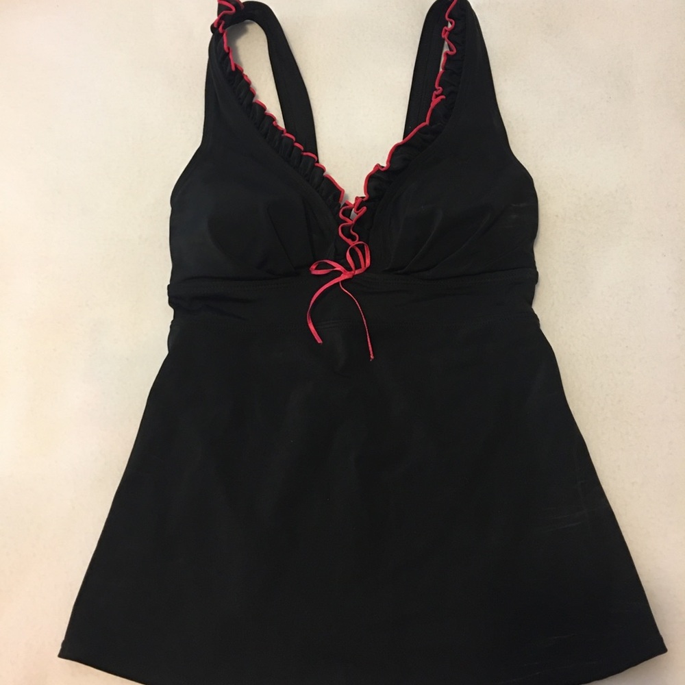Black swim top